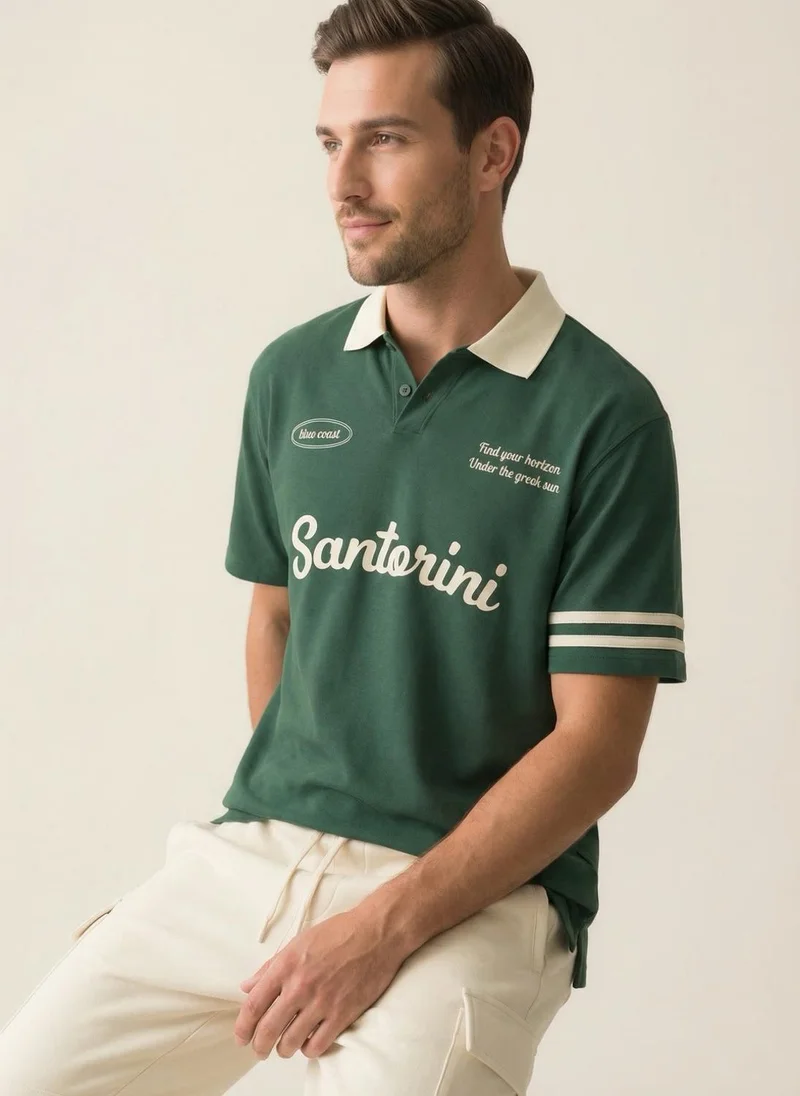 نوبيرو Nobero  Regular Fit Polo T-Shirt for Men