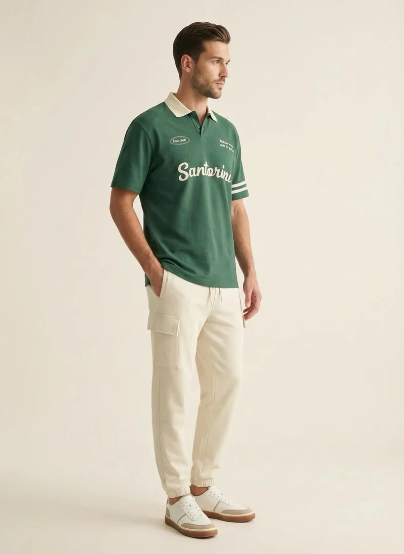 NOBERO Pine Grove Nobero  Regular Fit Polo T-Shirt for Men for Men | Best Price UAE