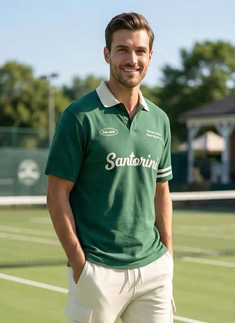 نوبيرو Nobero  Regular Fit Polo T-Shirt for Men