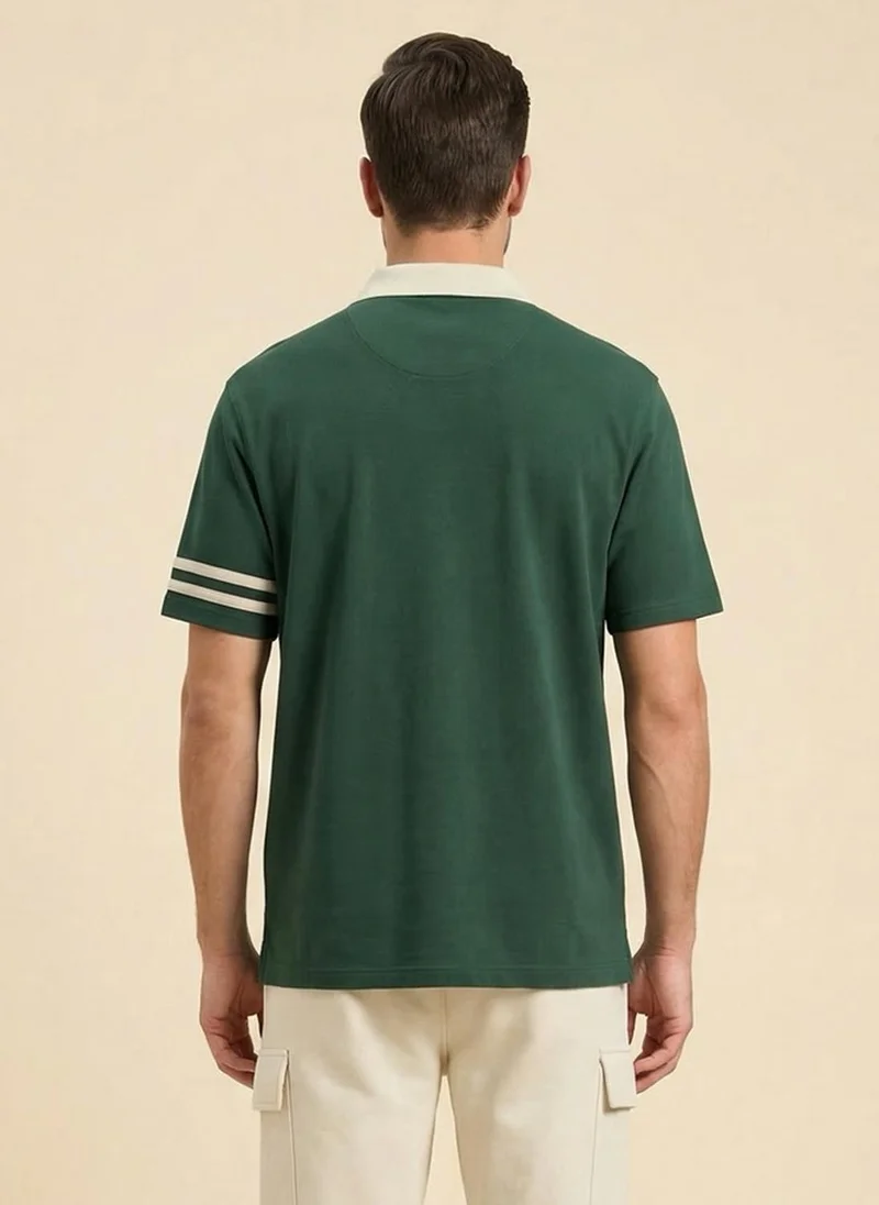 NOBERO Pine Grove Nobero  Regular Fit Polo T-Shirt for Men for Men | Best Price UAE