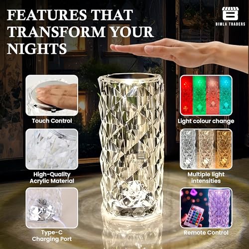 BTfash 3D Dolphin Crystal Ball Night Lamp | Table LED Light with Wooden Stand for for Home Decor, Birthday Gift for Teens Boys and Girls | (Heart Dolphin) - Image 3