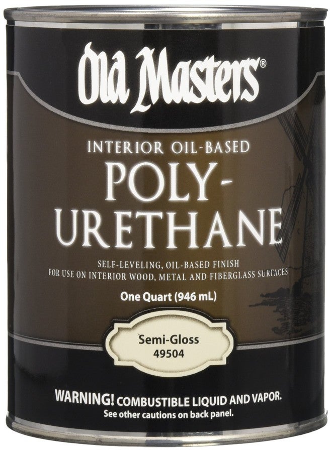 Old Masters, 1 Quart 12223 Polyurethane Oil-Based Finish Semi-Gloss, Clear - Image 1