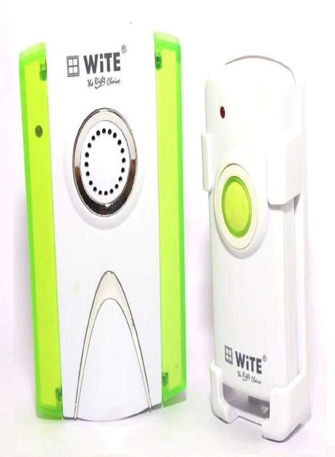 WiTE The Right Choice وايت - الخيار الأمثل - جرس باب لاسلكي عن بعد من فيني - 35 نغمة متعددة الأصوات مختلفة - لون أخضر - قطعة واحدة - Image 1