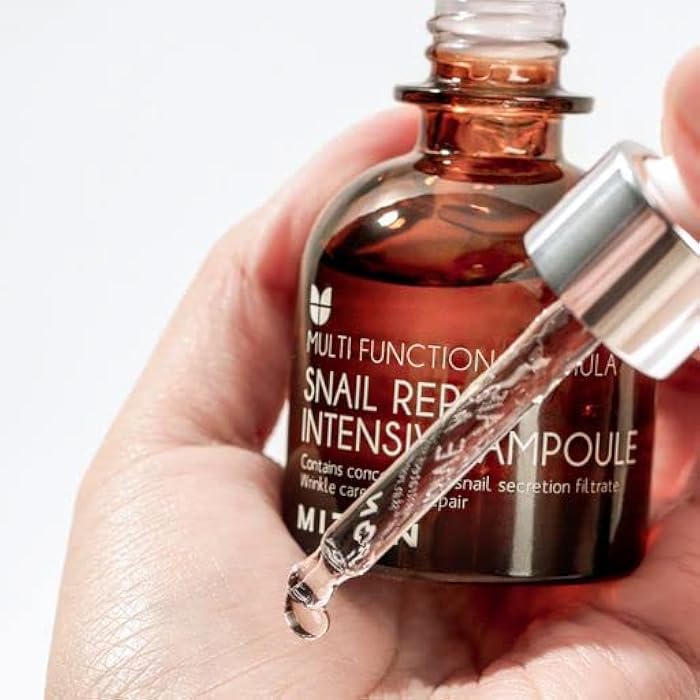 MIZON Full Korean Skincare Set Allin1 Snail Repair Cream Snail Repair Intensive Ampoule Snail Repairing Foam Cleanser and Snail Repair Eye Cream Stocking Stuffers Chirstmas Gift - Image 4