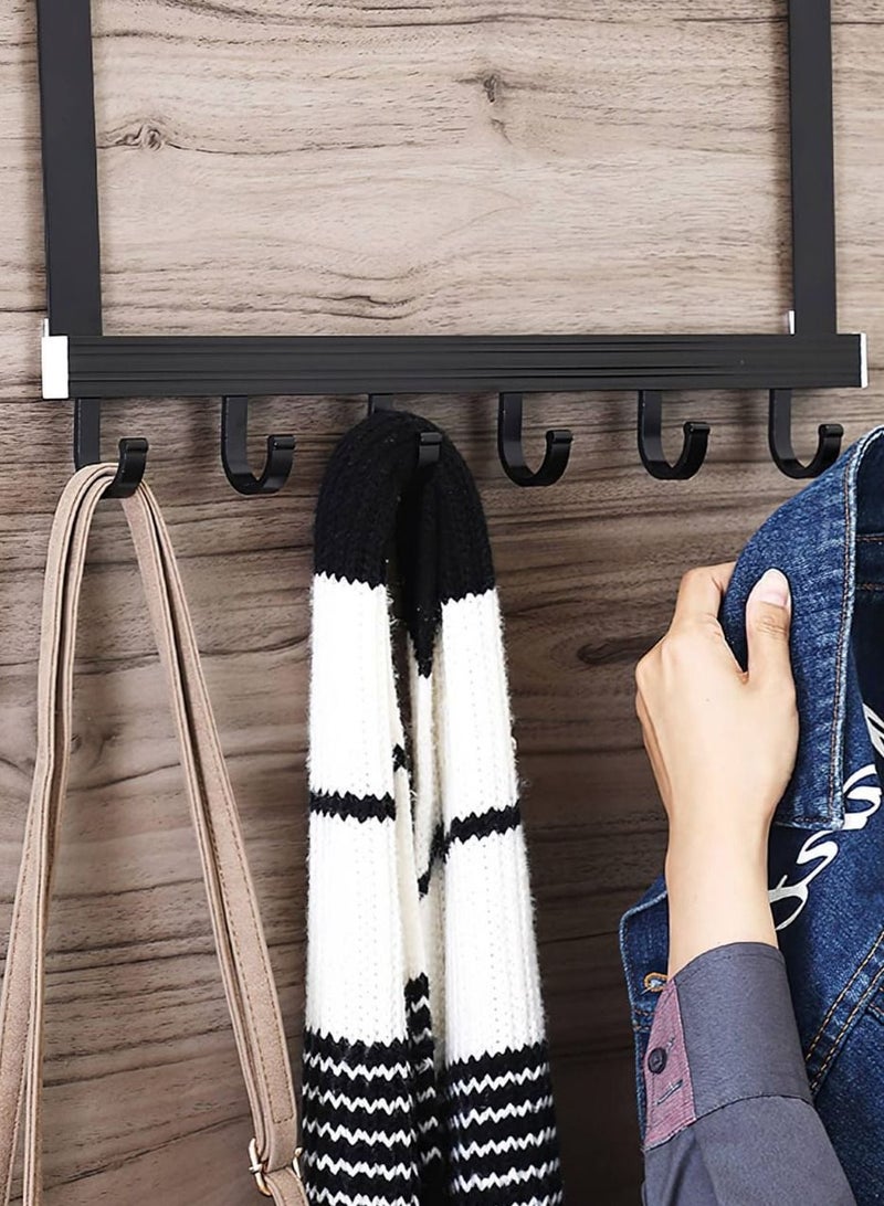 Metal Door Hanging Hooks Aluminum Door Hanger Wall Shelf Clothes Coats Hanger Handbag Hat Towel Rack Keys Ties Holder - Image 3