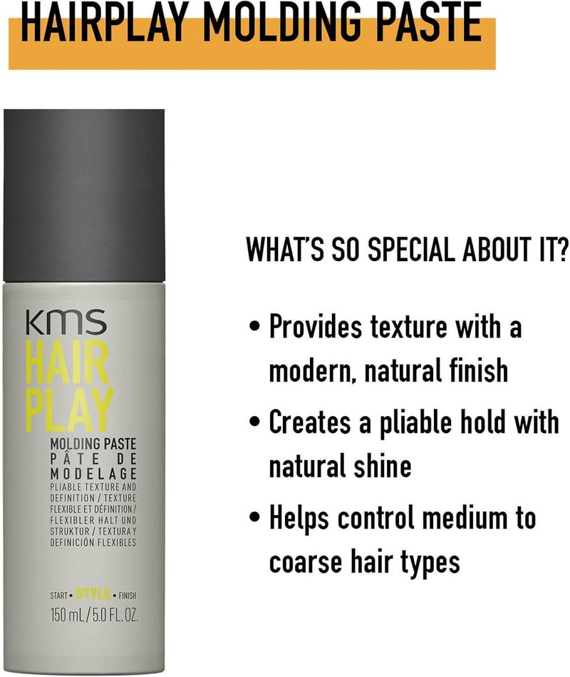 KMS California Hair Play Molding Paste - Pliable Texture and Definition, 150ml - Image 3