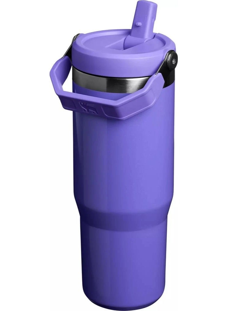Stanley 30oz IceFlow Flip Straw Water Bottle –  Edition with Leak-Resistant Snap Lid, 48-Hour Ice Retention, Vacuum Insulated Stainless Steel Build, and Dishwasher Safe Design – Perfect for Travel, Workouts, and Everyday Hydration - Image 2