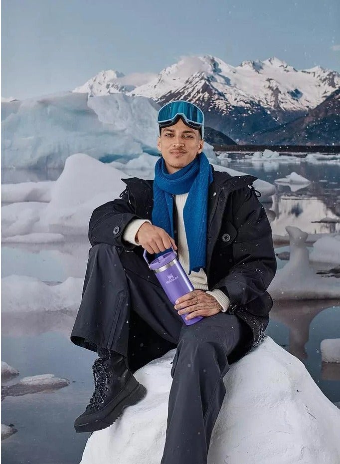 Stanley 30oz IceFlow Flip Straw Water Bottle –  Edition with Leak-Resistant Snap Lid, 48-Hour Ice Retention, Vacuum Insulated Stainless Steel Build, and Dishwasher Safe Design – Perfect for Travel, Workouts, and Everyday Hydration - Image 4