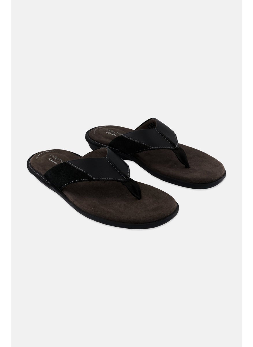 Collection By Clarks - Men Ellison Easy Slip On Slippers, Black - Image 1