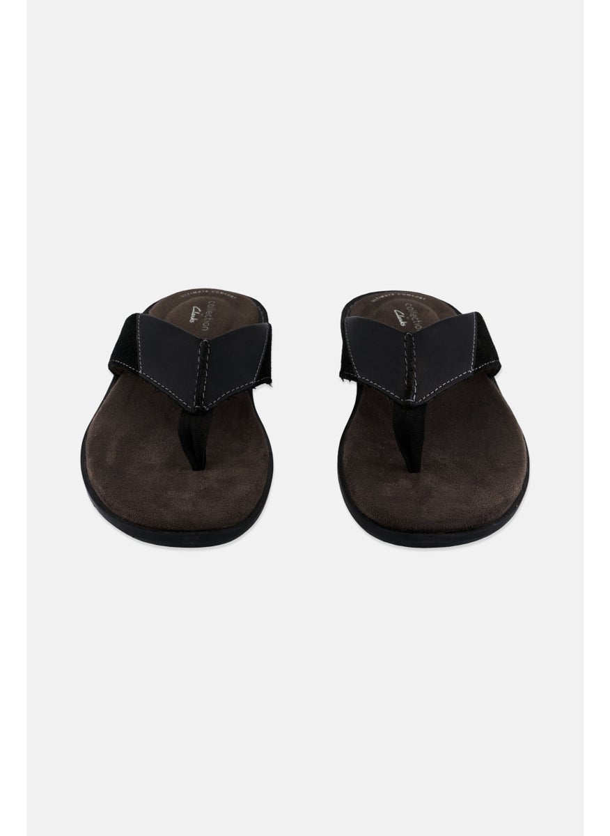Collection By Clarks - Men Ellison Easy Slip On Slippers, Black - Image 1