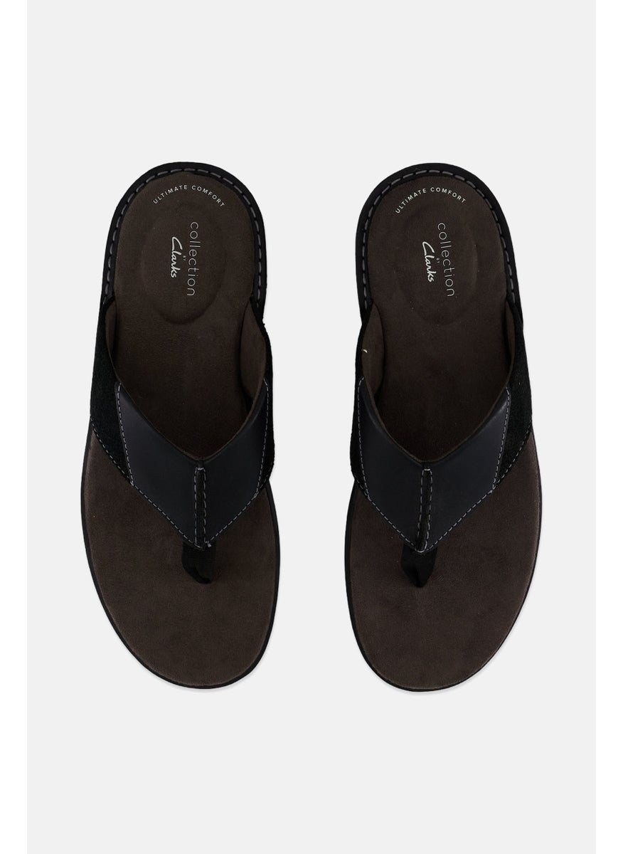 Collection By Clarks - Men Ellison Easy Slip On Slippers, Black - Image 1