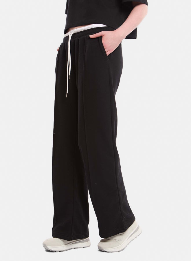 Premoda Women's Straight-Fit Sweatpants Black - Image 3