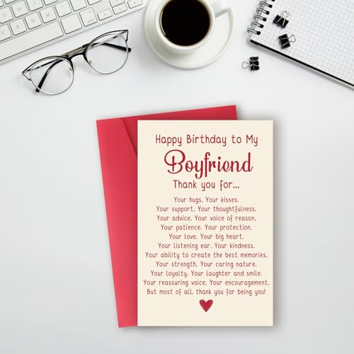 ATTLVV Happy Birthday Card Gifts for Boyfriend,Funny Birthday Card for Boyfriend,Romantic Birthday Gifts for BF,Happy Bday Card - Image 3