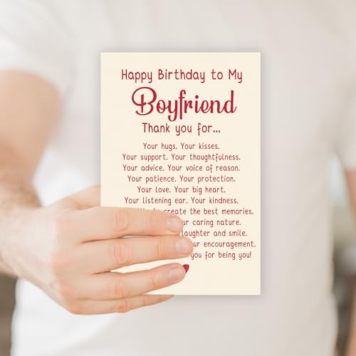 ATTLVV Happy Birthday Card Gifts for Boyfriend,Funny Birthday Card for Boyfriend,Romantic Birthday Gifts for BF,Happy Bday Card - Image 4