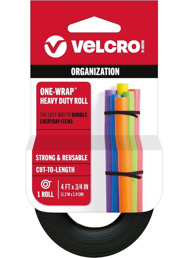 VELCRO Brand حزام فيلكرو العلامة التجارية 3/4x38 أسود - Image 1