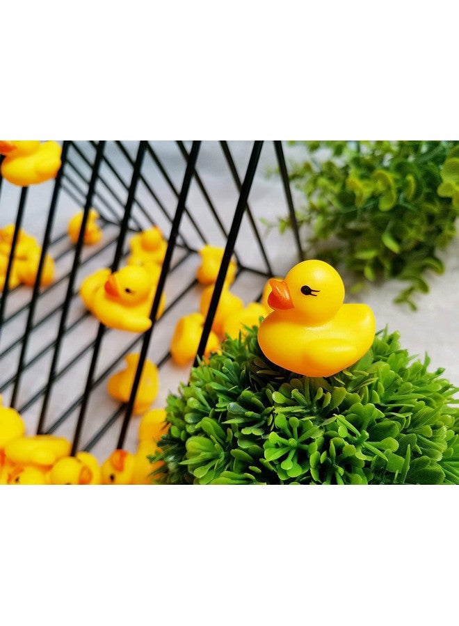 SOHAPY 100Pcs Mini Yellow Rubber Ducks Tiny Baby Shower Rubber Ducks, Squeak Fun Baby Yellow Rubber Bath Toy float Fun Decorations for Shower Birthday Party Favors Cupcake Carnival Game Gift (100Pcs) - Image 5