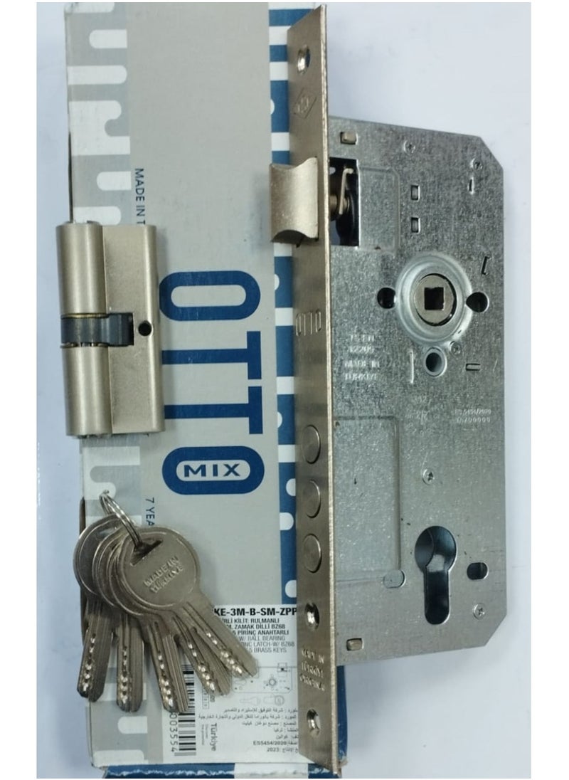 Calon Auto Apartment Door Lock with 5 Keys Computer Cylinder Heart 