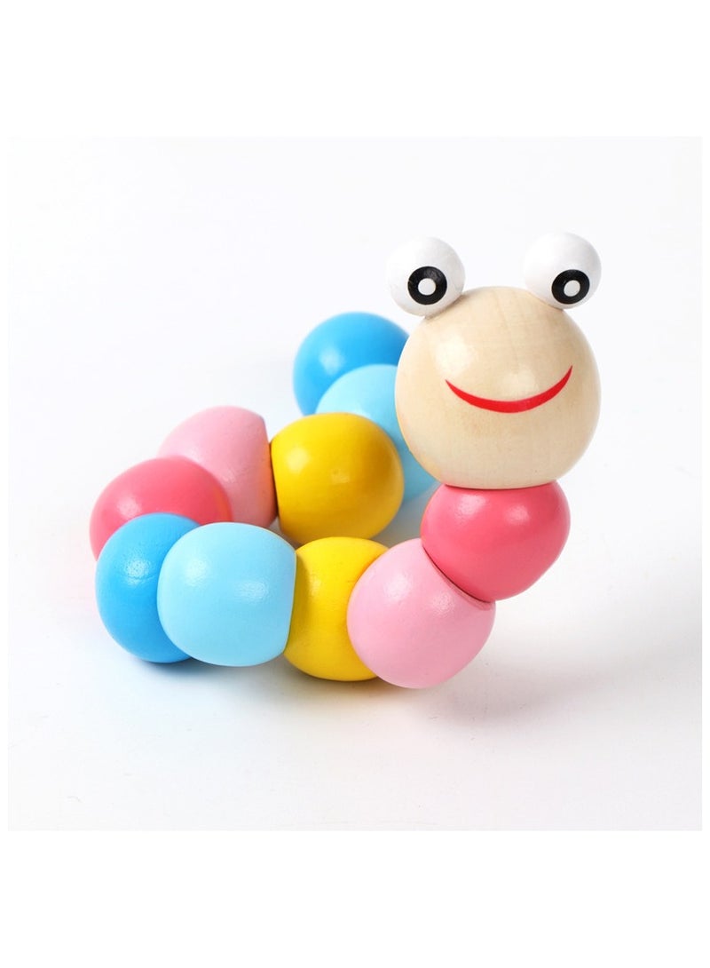 Little Sunshine Baby Toys 6 to 12 Months, 12-18 Months, 3-6 Months Developmental, Tummy Time Toys Crawling Toys - Infant Toys - Caterpillar Twisting Baby Boy and Baby Girl Toys (2 Pack) - Image 5