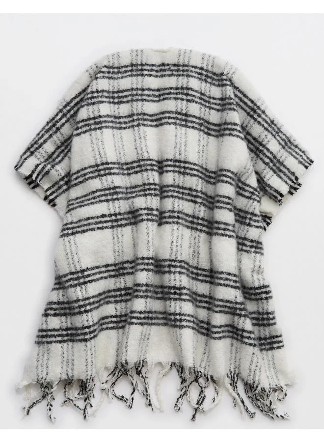 Aerie Aerie Woven Fringe Cape