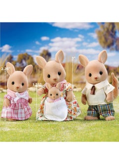 Calico Critters Calico Critters, Hopper Kangaroo Family, Dolls, Dollhouse Figures, Collectible Toys  - Image 2
