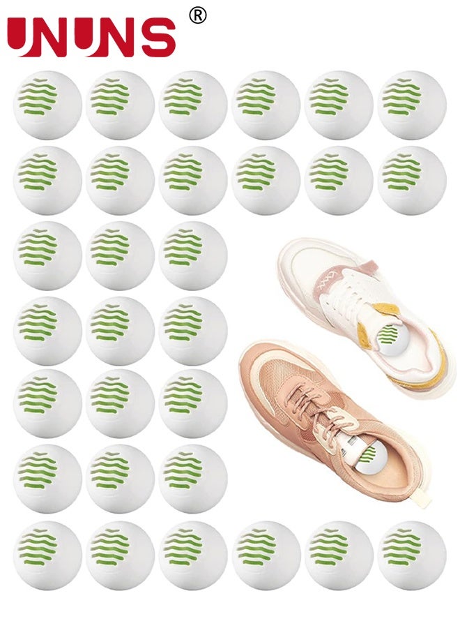 UNUNS Air Freshener Tablets,30pcs Deodorizer Balls,Solid Air Cleaning,Shoes Ball Odor Eliminator,Refreshing Car Air Freshener Ball for Closet Locker Luggage Cabinet - Image 1