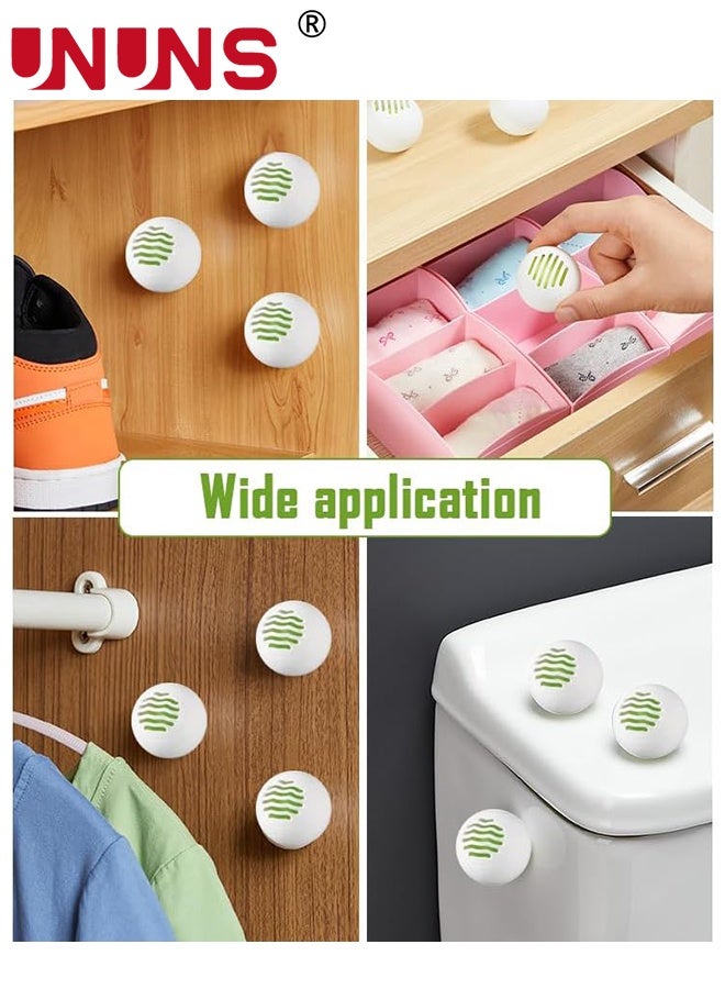 UNUNS Air Freshener Tablets,30pcs Deodorizer Balls,Solid Air Cleaning,Shoes Ball Odor Eliminator,Refreshing Car Air Freshener Ball for Closet Locker Luggage Cabinet - Image 4