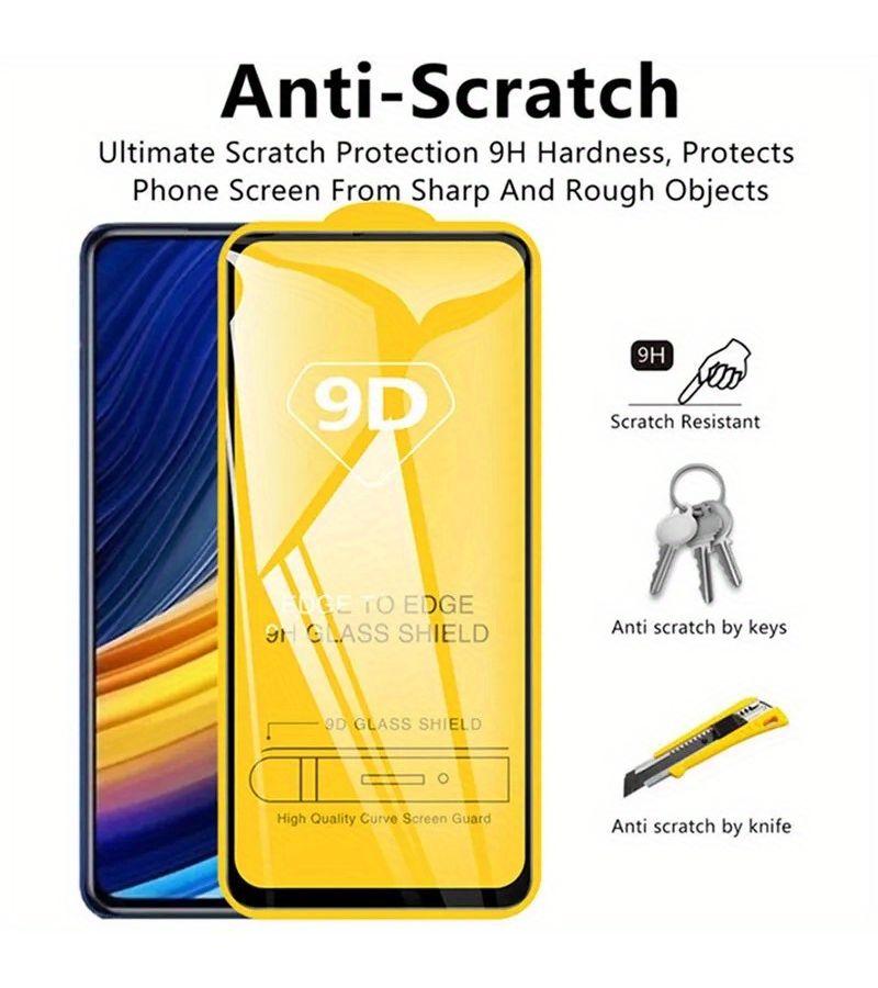 3 Pcs 9D Tempered Glass Screen Protector For Redmi 8 14S 14C 13 13C 12 12C 11 10 9 8 Pro 11S 10S 9S 15C - Image 5