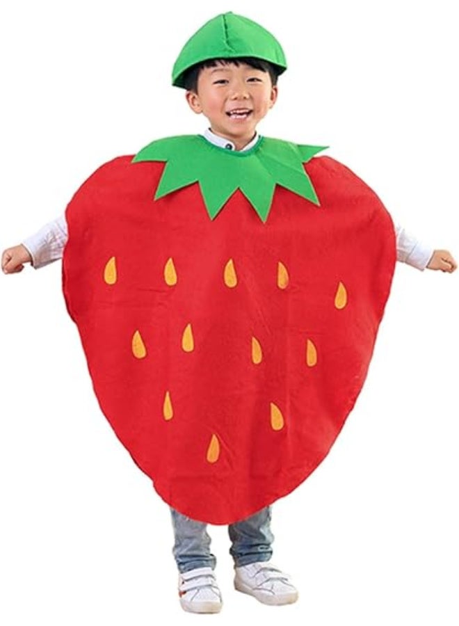 HI-FINE Unisex Halloween Costume Dress Set Fruits Costume Suit with Hat - Image 1