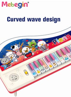 MEBEGIN Piano Keyboard Toy with 13 Animal Calls, Multifunctional Electronic Piano Toy, Preschool Learning Educational Instruments Toy, Great Toddler Musical Toy, Early Development Activity Toy, Suitable for Kids Aged 3+, 32*16.7cm  - Image 4