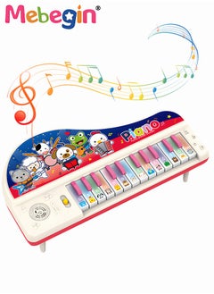 MEBEGIN Piano Keyboard Toy with 13 Animal Calls, Multifunctional Electronic Piano Toy, Preschool Learning Educational Instruments Toy, Great Toddler Musical Toy, Early Development Activity Toy, Suitable for Kids Aged 3+, 32*16.7cm  - Image 2