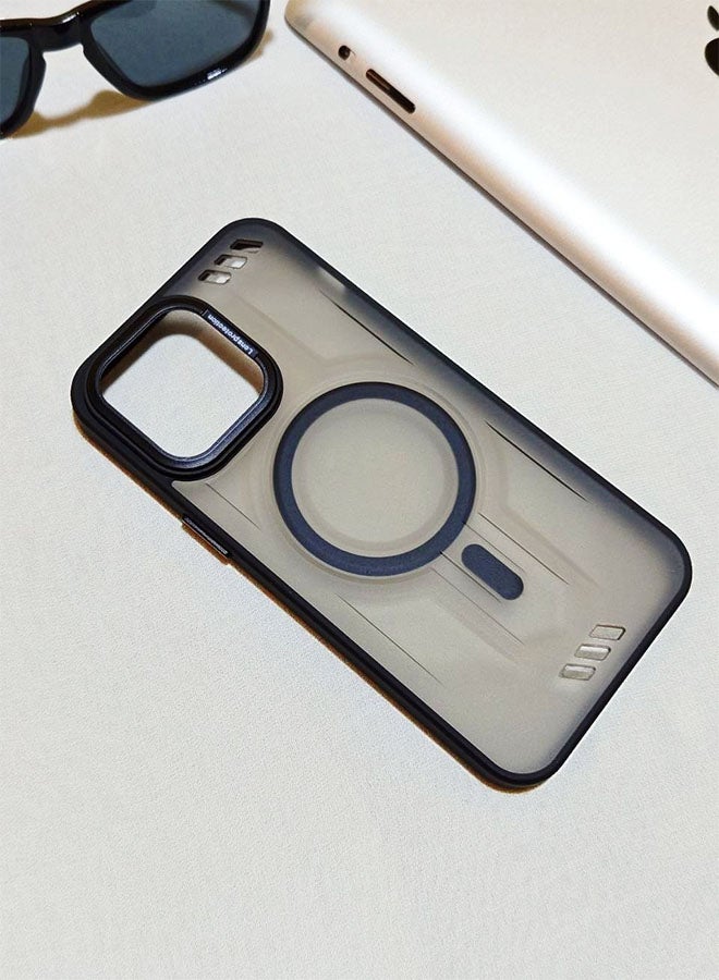 Premium Shockproof Case for Iphone 11 - with Metal Camera Frame - Stylish Matte Magnetic Cover for All Ages and Supports MagSafe - Anti-fingerprint, Camera Protection, Drop Resistant - Compatible with Iphone 11 - Black - Image 2