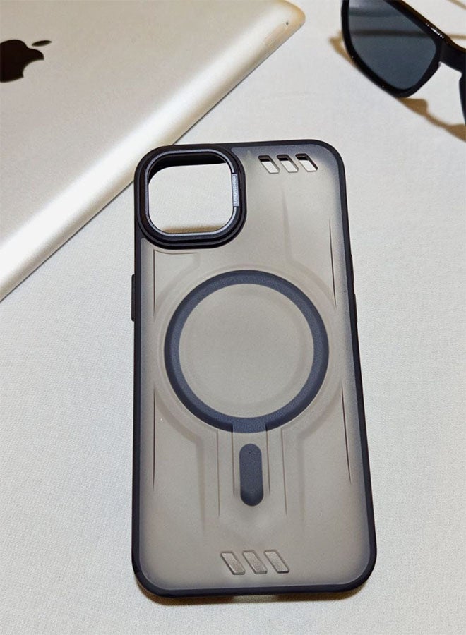 Premium Shockproof Case for Iphone 11 - with Metal Camera Frame - Stylish Matte Magnetic Cover for All Ages and Supports MagSafe - Anti-fingerprint, Camera Protection, Drop Resistant - Compatible with Iphone 11 - Black - Image 1