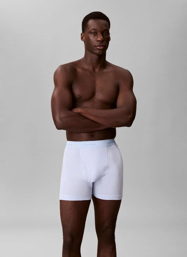 CALVIN KLEIN 3 Pack Boxer Briefs - Cotton Classics