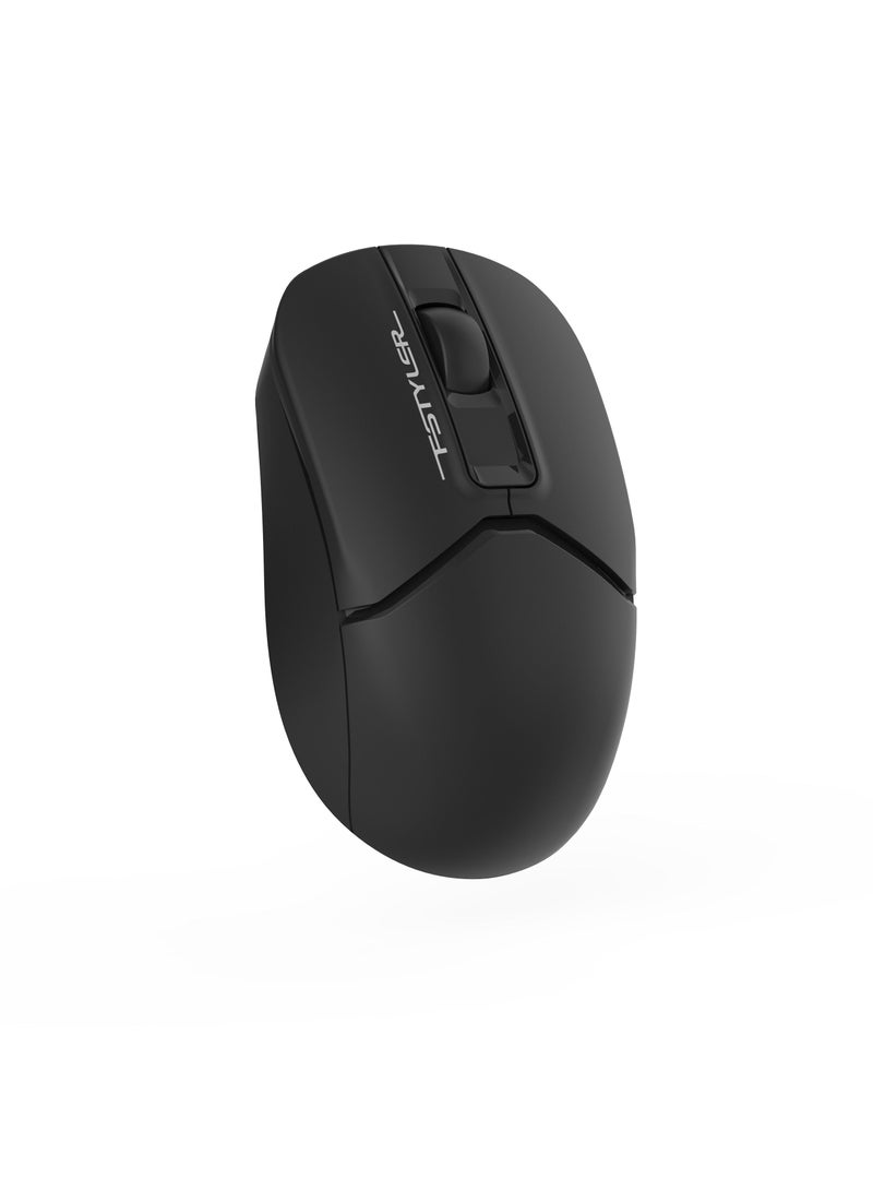 Dual Mode Wireless/Bluetooth Mouse With Silent Click FB12S, Auto Power Saving, Windows, Mac, Chrome OS, Android, Black