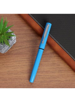 PARKER Beta Neo Chrome Trim Fountain Pen| Blue Body Color With 1 Ink Cartridge | Ink Color - Blue | Unique Gift For Employees | Leading Pen For Corporate  - Image 5