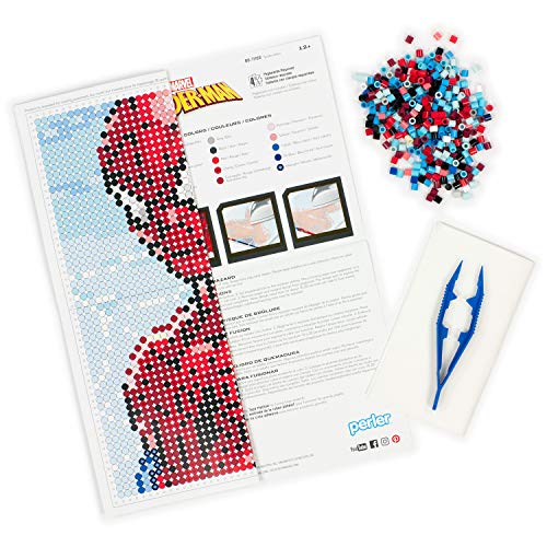 Perler Beads Marvel Spiderman Pattern & Fuse Bead Kit, 11'' X 11'', 3503Pc - Image 3