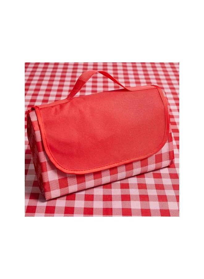 erorex EROREX Camping Blanket (190x200cm) - Perfect for Travel, Picnics & Camping: Durable, Waterproof & Foldable (Red)  - Image 4