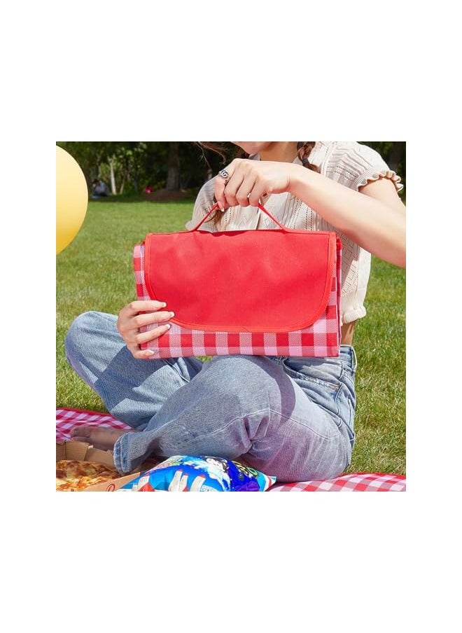 erorex EROREX Camping Blanket (190x200cm) - Perfect for Travel, Picnics & Camping: Durable, Waterproof & Foldable (Red)  - Image 5