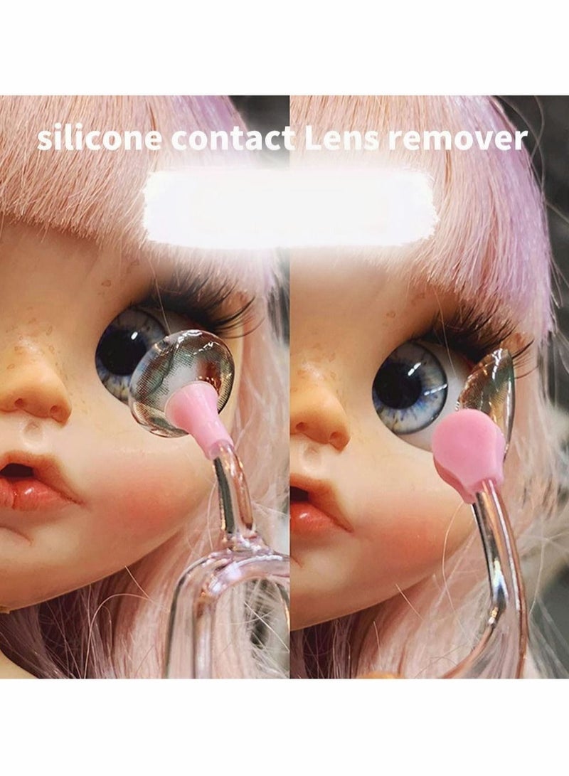 SYOSI 4 pcs Hard Contact Lens Remover RGP Plunger for Soft Hard Lenses - Image 2