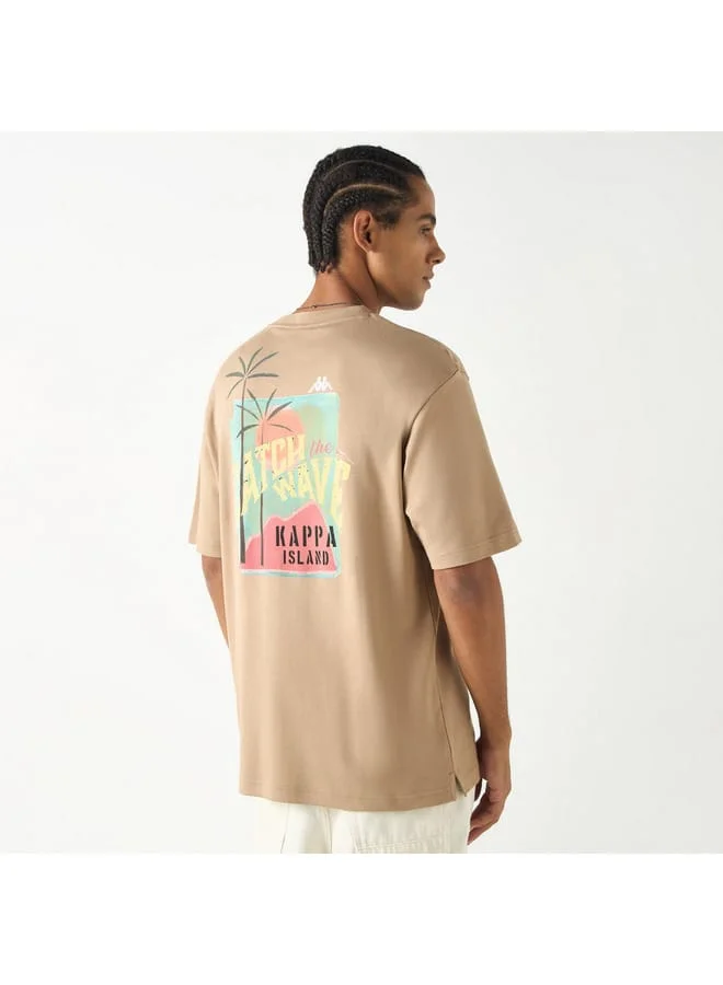 Kappa Kappa Graphic Print T-shirt with Short Sleeves
