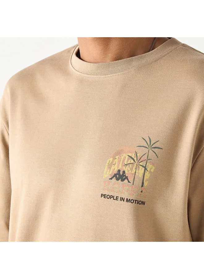 Kappa Kappa Graphic Print T-shirt with Short Sleeves