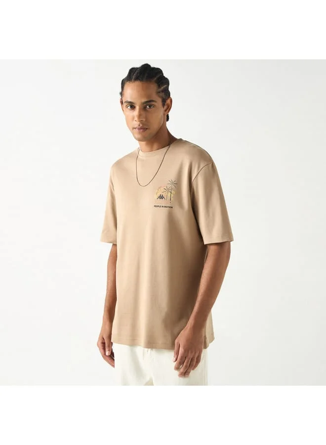 Kappa Kappa Graphic Print T-shirt with Short Sleeves