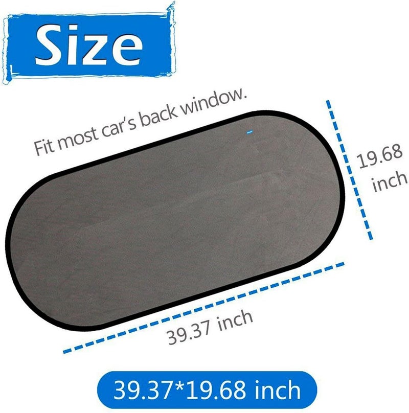 NIKAVI Rear Back Window Sunshade Protection Glare Reduction Shade Protect Sun - Image 4