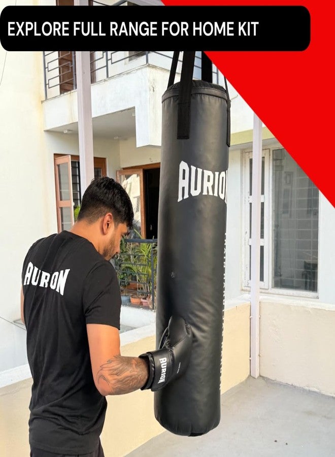 Aurion Boxing Hand Wraps 108 Inch | Durable Polyester-Cotton Handwrap for Boxing, MMA, Muay Thai & Kickboxing | Breathable Wrist & Knuckle Protection with Hook & Loop Closure | (Black) - Image 3