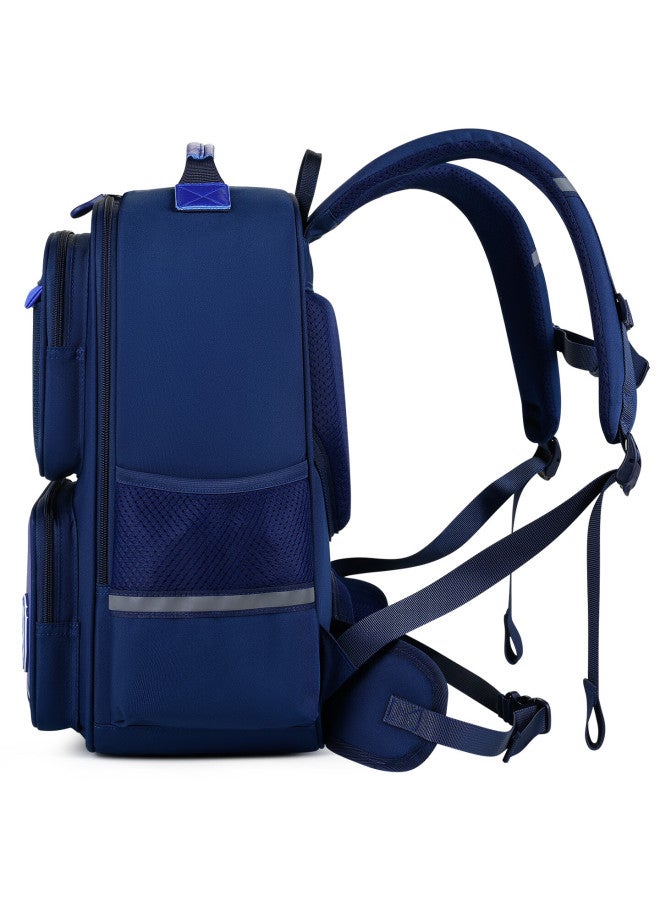 Edison Primary School Backpack Lightweight Spine And Waist Protection Anti-drop Reflective Kids Bag L38-2 For Grades 1-3-6 - Image 5
