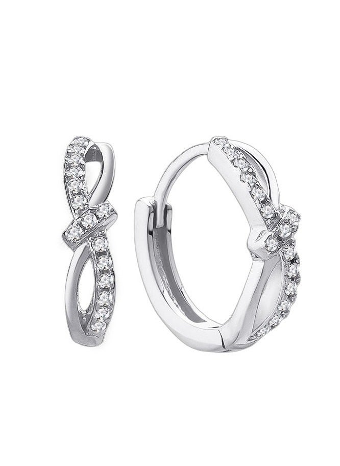 xozgdovg Bow ear buckle fashion women's earrings light luxury high-end niche all-matching ear earrings  - Image 1