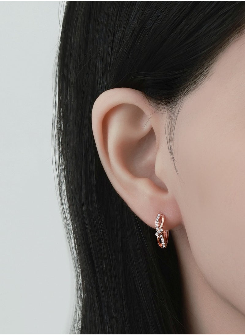 xozgdovg Bow ear buckle fashion women's earrings light luxury high-end niche all-matching ear earrings  - Image 3