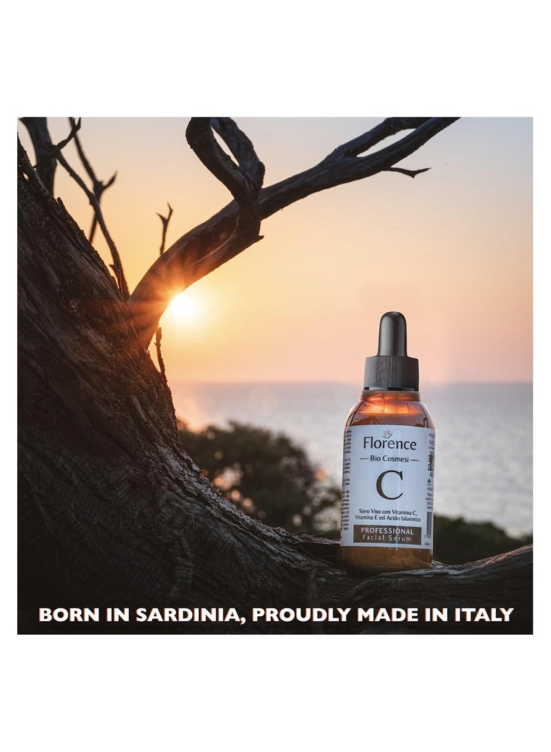 Florence Organic Vitamin c and Hyaluronic Acid Serum for Aging, Dark Spots and Wrinkles 60ml - Image 5