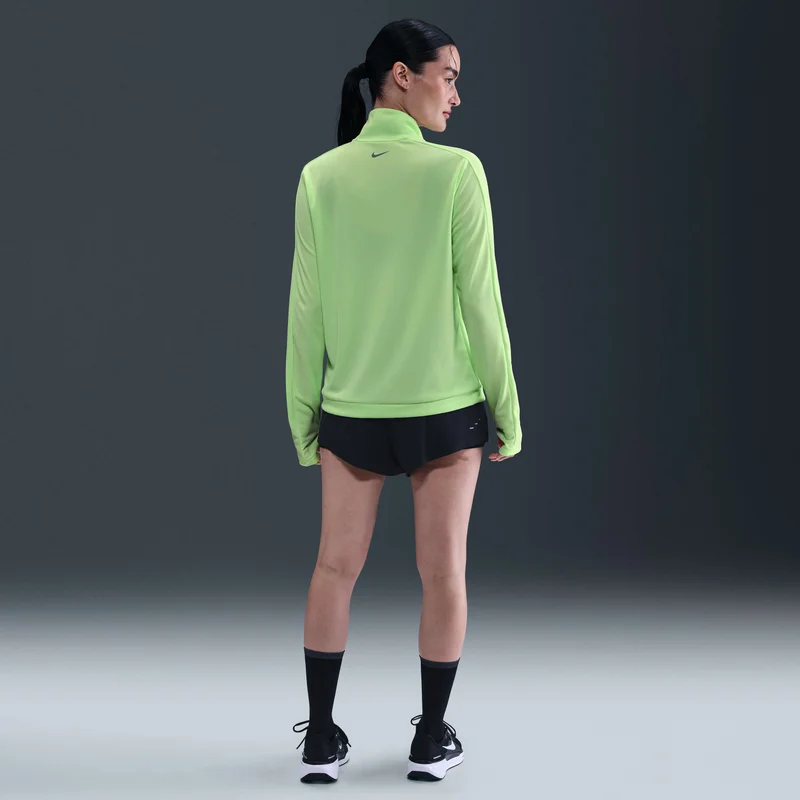 Nike Green Women's Swoosh Dri-FIT 1/2-Zip Mid Layer Running Top for Women | Best Price UAE