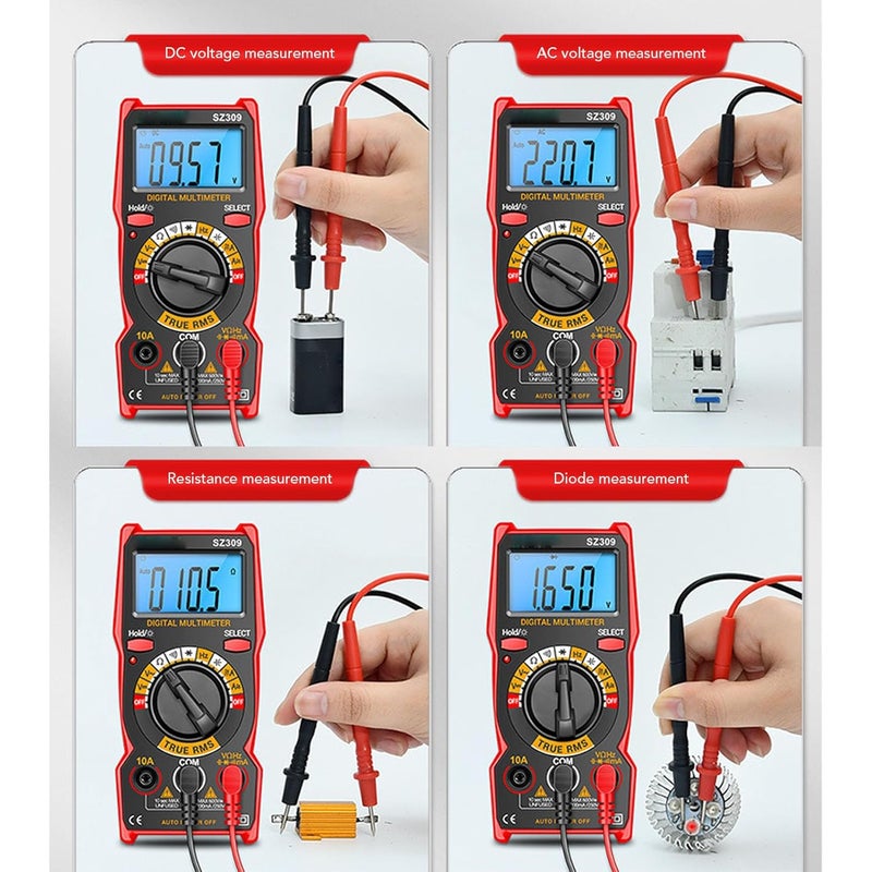 Wide daily application SZ309 7 in 1 Digital Multimeter Kit with ABS Housing, DC AC Voltmeter Electric Tool Local licensed courier Gulf user preference oriented build Wear resistant upgraded material Multi-price design picks Market diverse application fit Reinforced edge Economical upgraded quality All preference matching build Precision processed material Multi-use upgraded craftsmanship Classic modern blend design Low wear optimized design Various fittings Global upgraded economical craftsmanship Domestic distribution ready Ventilated design Repeated assemble detach compatible Gulf market standard build Regular scheduled transit Gulf mainstream practical design Daily wear upgraded resistant material Wide usage compatibility Wide range compatible material All user affordable trusted quality - Image 3